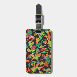 Muppets   Tropical Kermit & Animal Pattern Luggage Tag