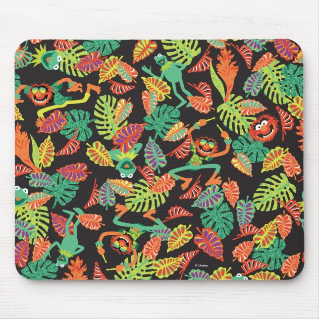 Muppets | Tropical Kermit & Animal Pattern Mouse Pad (Front)