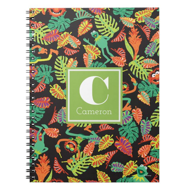 Muppets | Tropical Kermit & Animal Pattern Notebook (Front)