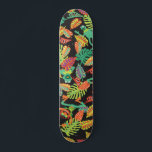 Muppets | Tropical Kermit & Animal Pattern Skateboard<br><div class="desc">Disney Fast Fashion - A cute tropical pattern with Kermit and Animal.</div>