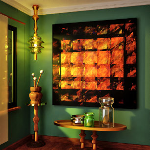 Mur Abstrait Art enveloppé toile Impression