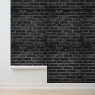 Mur de briques grises charbon abstrait