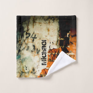 Mur de briques orange Cool grafiti Nom personnalis