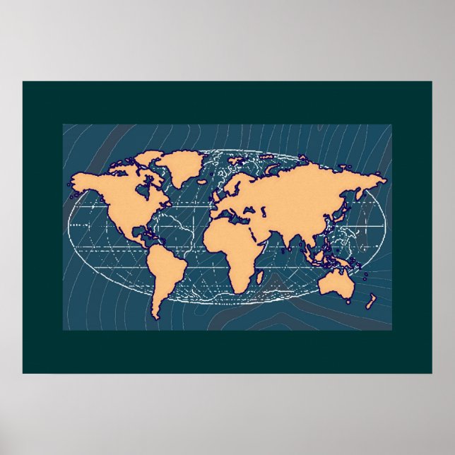 mur de décoration art mapa-mundi (Devant)