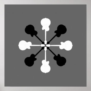 mur de décoration musicale pour un guitariste