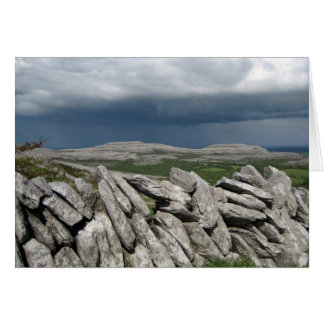Mur de pierre au Burren, Co. Clare, Irlande