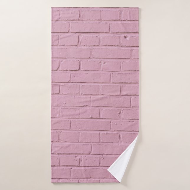 MUR EN BÉTON ROSE (Serviette de bain)