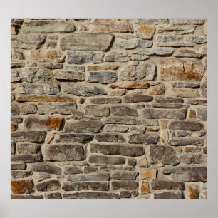 Mur en pierre rustique, décoration texturée