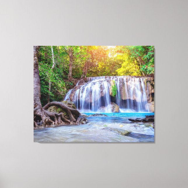 Mur en toile Chute d'eau Art Thaïlande (Recto)