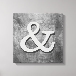 mur en toile d'ampersand shabby chic gris
