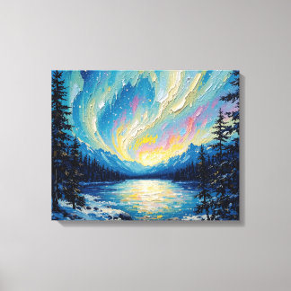 Mur en toile de haute qualité Aurora Borealis