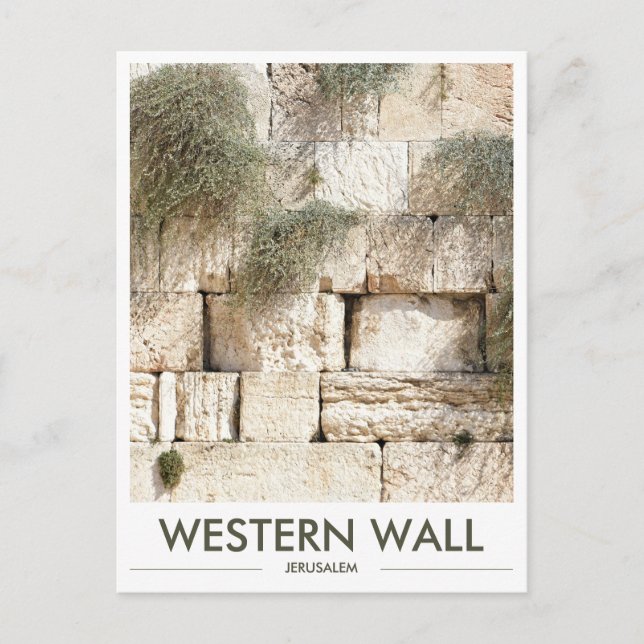 Mur occidental de Jérusalem Carte postale photo (Devant)