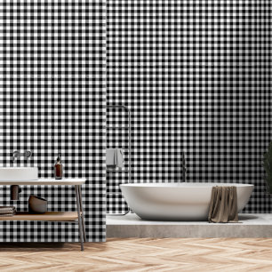 Mur Plaid De Buffalo Noir Et Blanc De 1,5 Pouce