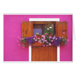 Mur rose dans Burano
