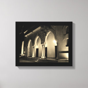 Murabba Palace Arches at Night Canvas Print