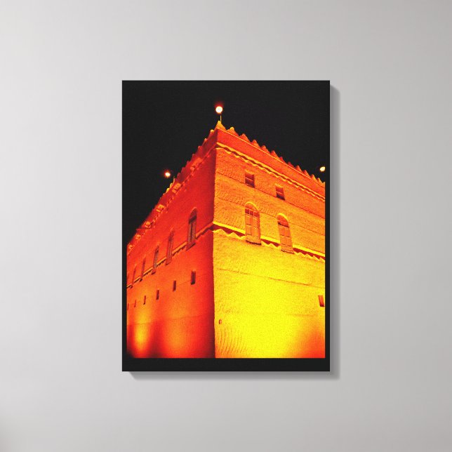 Murabba Palace at Night Canvas Print (Front)