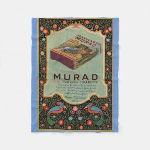 Murad Cigarettes ad Fleece Blanket