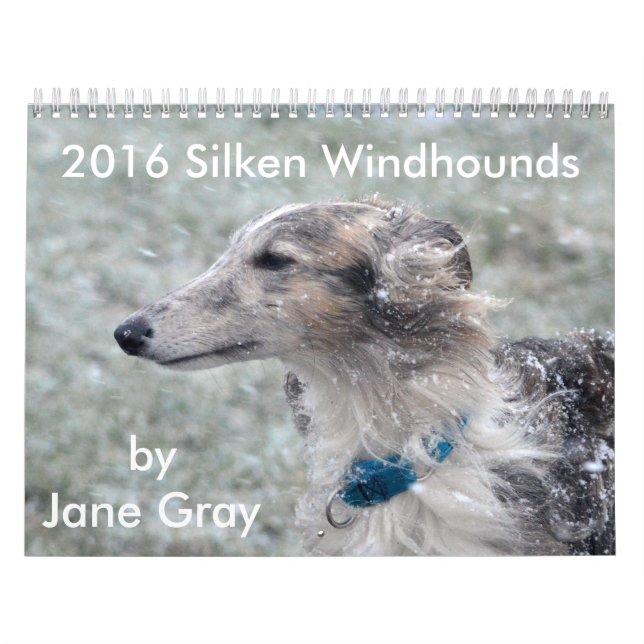 Mural 1 2016 Windhounds de soie par le calendrier de (Protection)