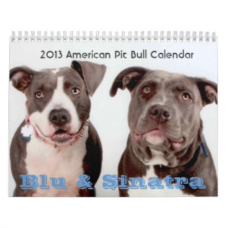 Mural 2013 calendrier bleu et de Sinatra