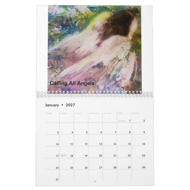Mural 2013 peintures de calendrier par Deborah Nell (Jan 2027)