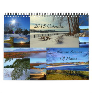 Mural 2015 calendrier - scènes de nature du Maine