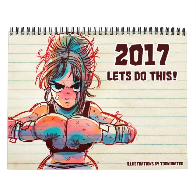 Mural 2017 "Faisons ça !" Calendrier (Protection)