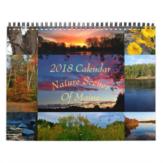 Mural 2018 scènes de nature de calendrier du Maine