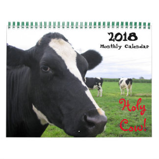 Mural 20XX Calendrier mensuel des murs de vache Heifers