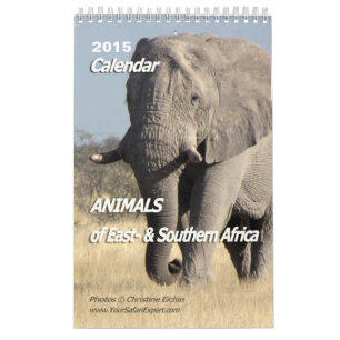 Mural ANIMAUX du calendrier 2015 1-Pg. de l'Afrique