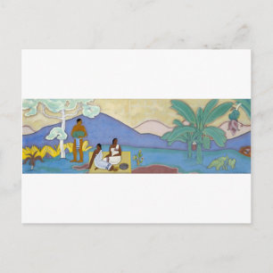 Mural by Arman Manookian c. 1930 Postcard