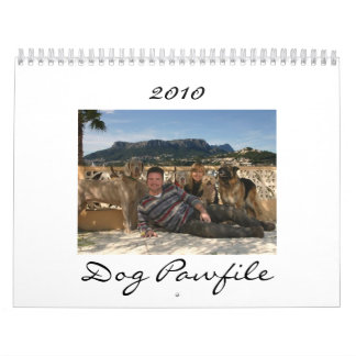 Mural Calendrier 2010 de Pawfile de chien