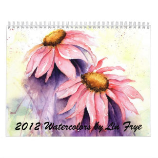 Mural Calendrier 2012 d'aquarelle par Lin Frye