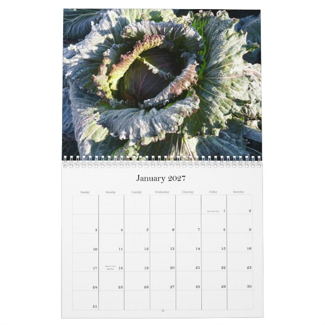 Mural Calendrier 2012 de jardin (Jan 2027)
