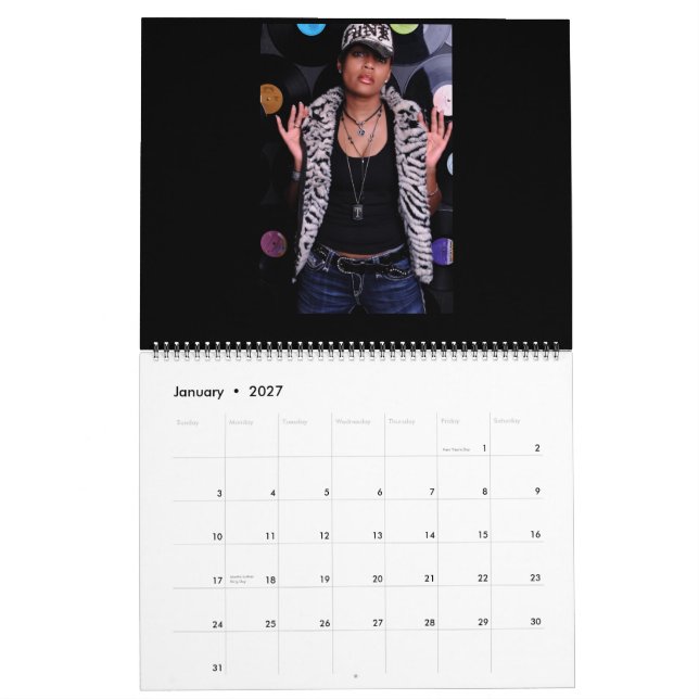 Mural Calendrier 2012 d'hommage de Protegee (Jan 2027)