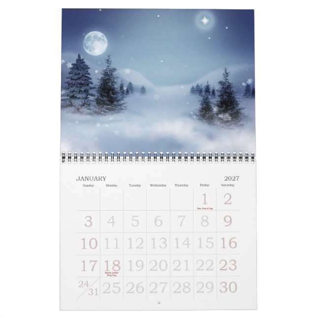 Mural Calendrier 2013 2014 (Jan 2027)