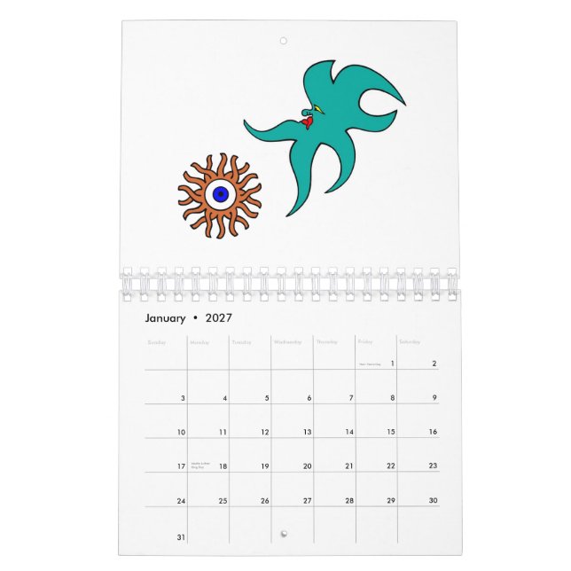 Mural Calendrier 2013 - Créatures (Jan 2027)