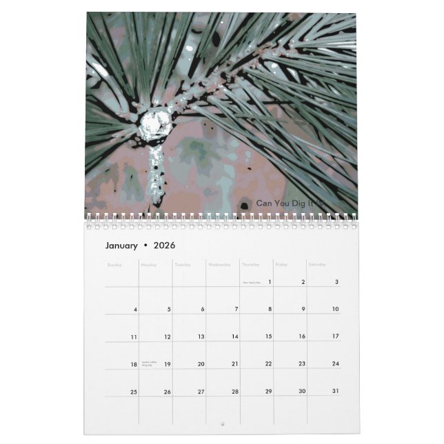 Mural Calendrier 2013 de fleur de nature de paysage de (Jan 2026)