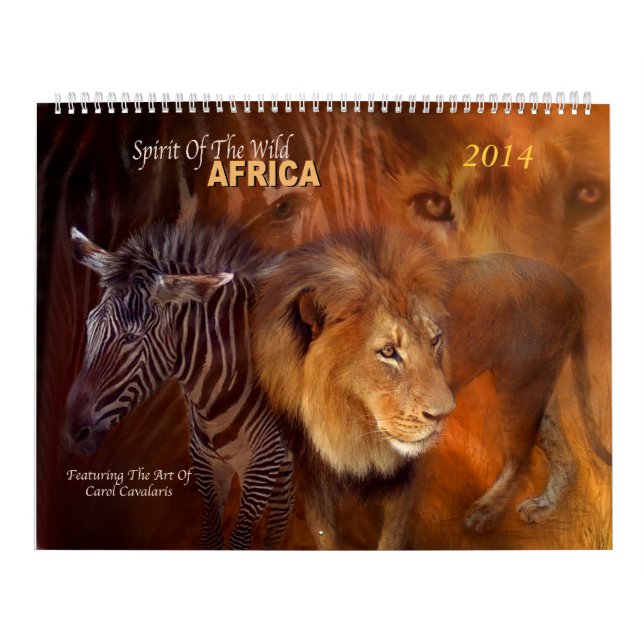 Mural Calendrier 2014 d'art de l'Afrique (Protection)