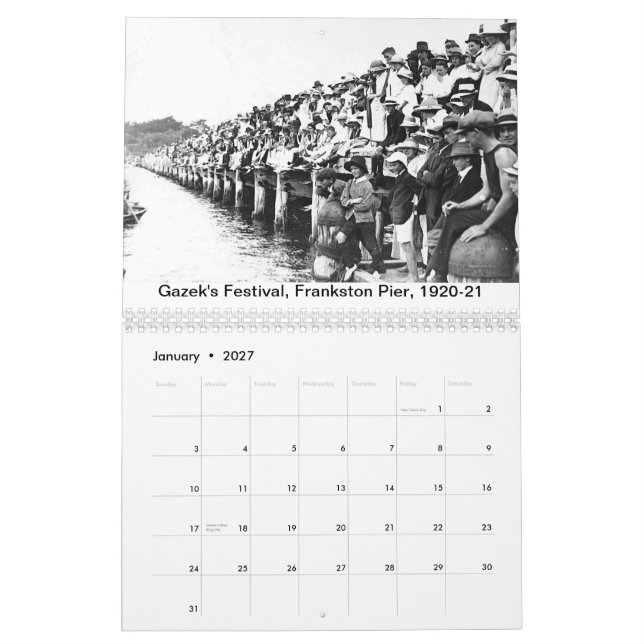 Mural Calendrier 2014 de bibliothèques municipales de (Jan 2027)