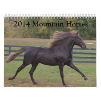 Mural Calendrier 2014 de cheval de montagne