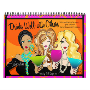 Mural Calendrier 2015 de conception de filles de
