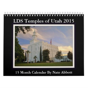 Mural Calendrier 2015 de temple de l'Utah calendrier de