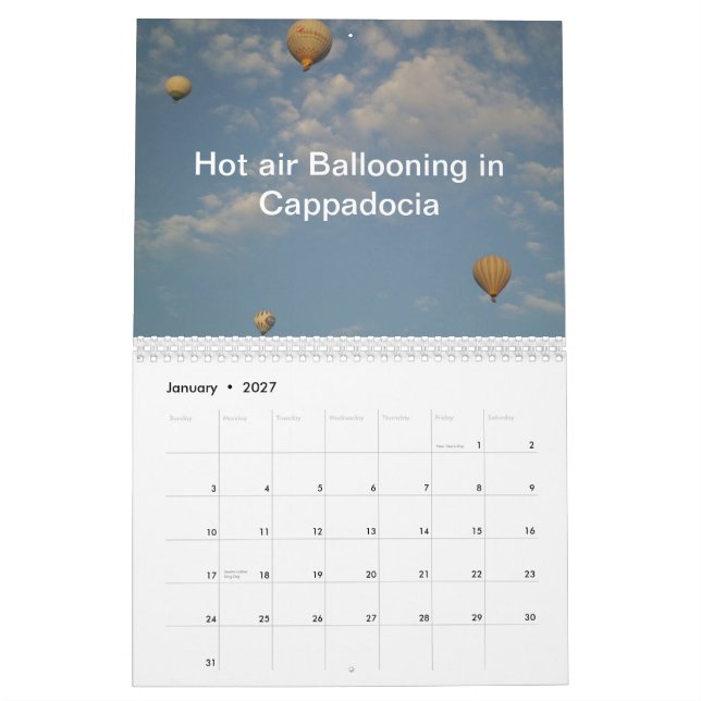 Mural Calendrier 2015 d'enchanter la Turquie (Jan 2027)