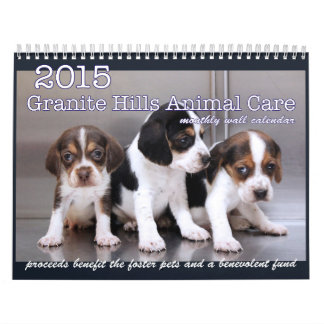Mural Calendrier 2015 des soins des animaux de collines