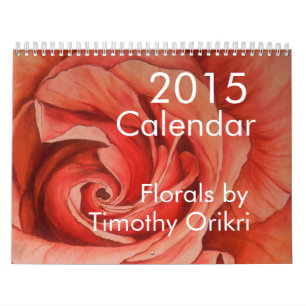 Mural Calendrier 2015 floral par Timothy Orikri