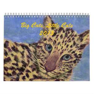 Mural Calendrier 2015 Gros Chats, Petits Chats