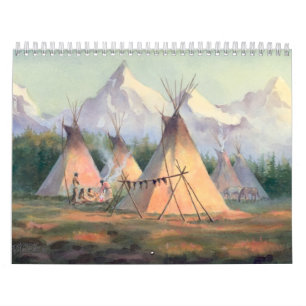 Mural CALENDRIER 2016 de NATIF AMÉRICAIN par SHARON