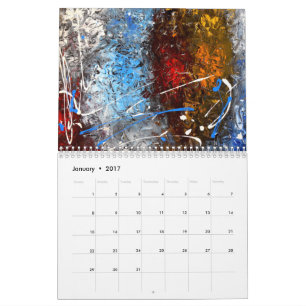 Mural Calendrier 2017 abstrait