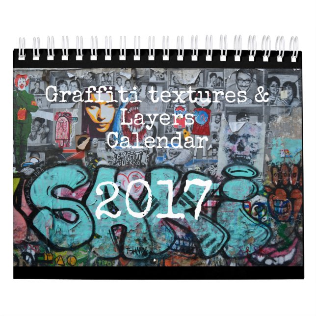 Mural Calendrier 2017 de graffiti (Protection)