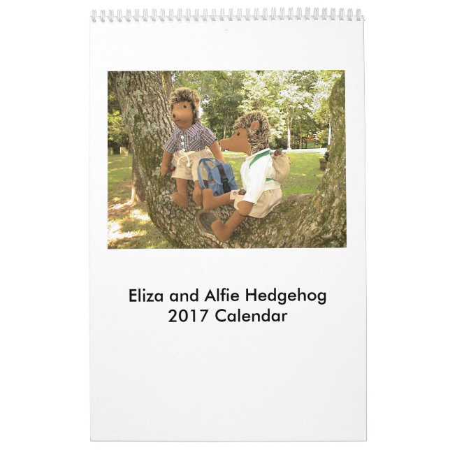 Mural Calendrier 2017 de poupée de hérisson (Protection)